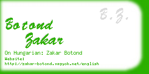 botond zakar business card